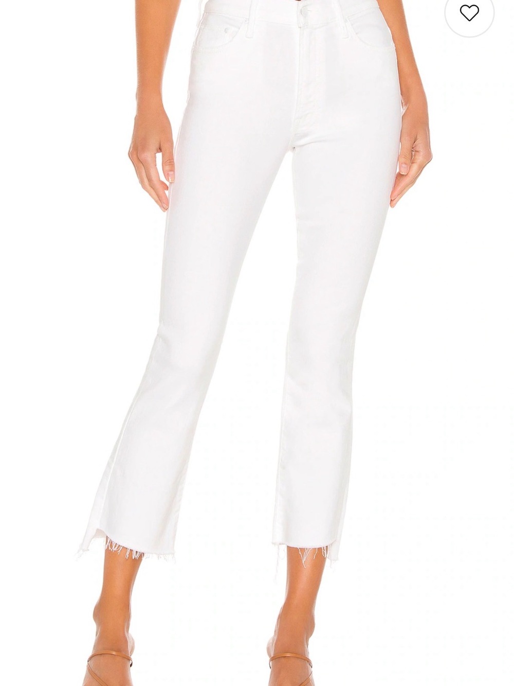Mother The Insider Crop Step Fray Jeans